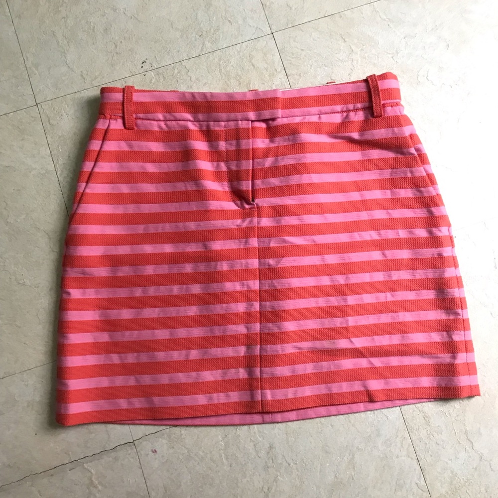 J.crew bright striped skirt y2k